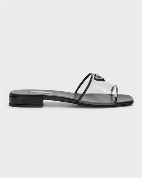 prada flat sandals 2019|prada transparent sandals.